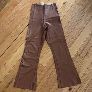 Commando Faux Leather Crop Flare pants Small